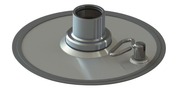 HEAVY DUTY FOLLOWER PLATE, 50 KG DRUM, PM80 - 200:1 GREASE PUMP