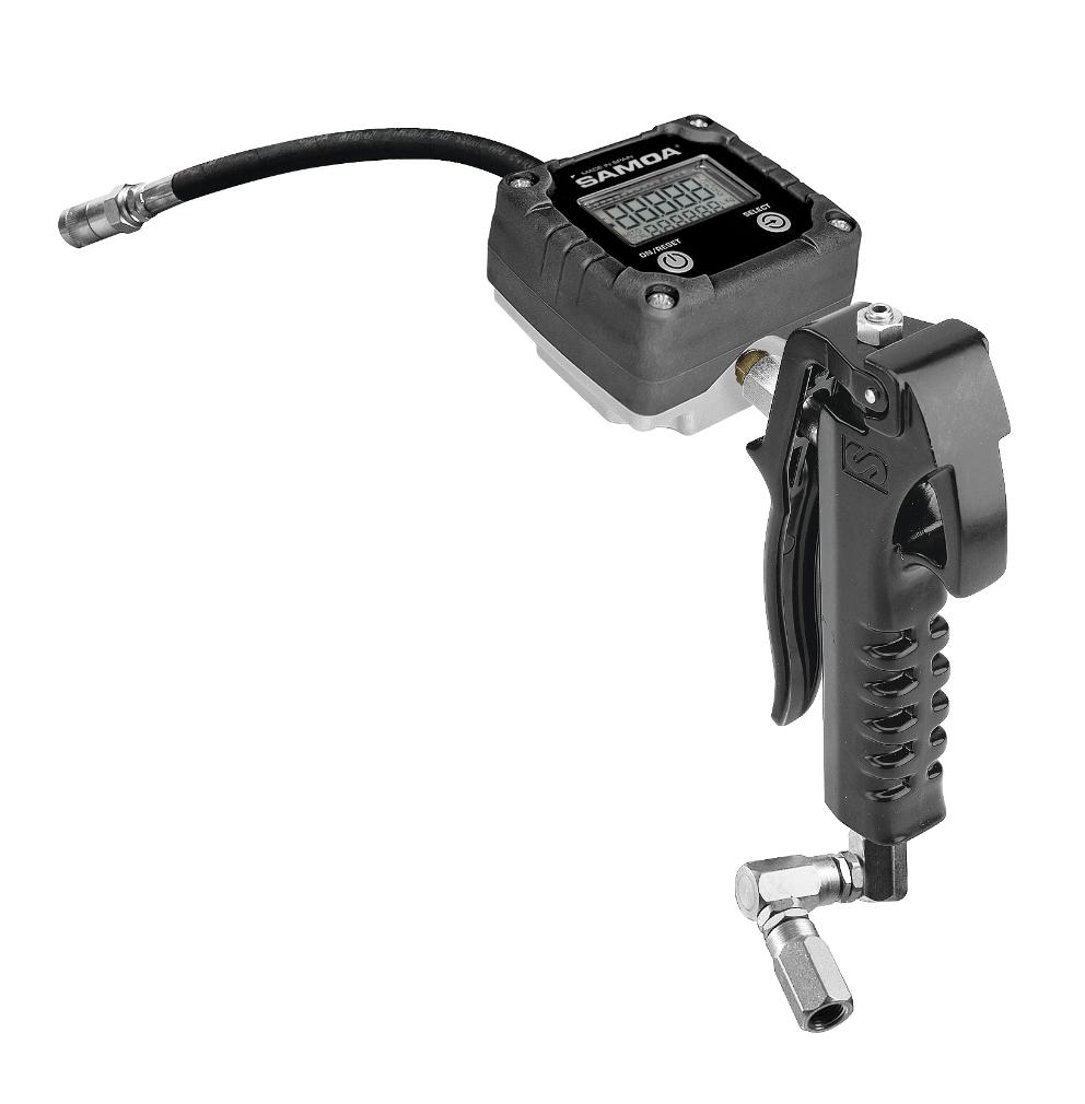 DIGITAL METERED CONTROL VALVE, PG500-14/FM SERIES, 2,5 KG/MIN, GREASE,FLEXIBLE OUTLET, Z-SWIVEL