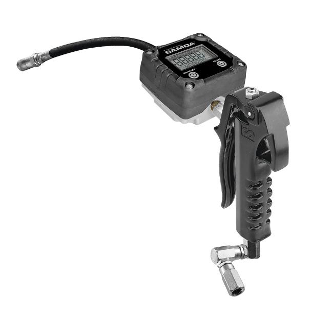 DIGITAL METERED CONTROL VALVE, PG500-14/FM SERIES, 2,5 KG/MIN, GREASE,FLEXIBLE OUTLET, Z-SWIVEL