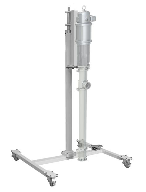 SINGLE POST PUMP HOIST FOR PISTON PUMPS, 200 L DRUMS, SANITARY PUMPS