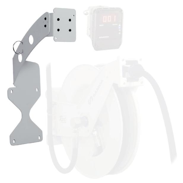 WALL BRACKET FOR ONE U·VALVE ON HOSE REEL