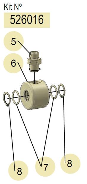 ADBLUE.E.MONOB. L.P SWIVEL ASSEMBLY KIT, 526016 CODE