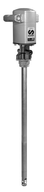 BOMBA NEUMÁTICA DE PISTÓN PARA GRASA PUMPMASTER 35, PM35 - 60:1,
DEPÓSITOS 12,5 - 20 KG (40 LB)