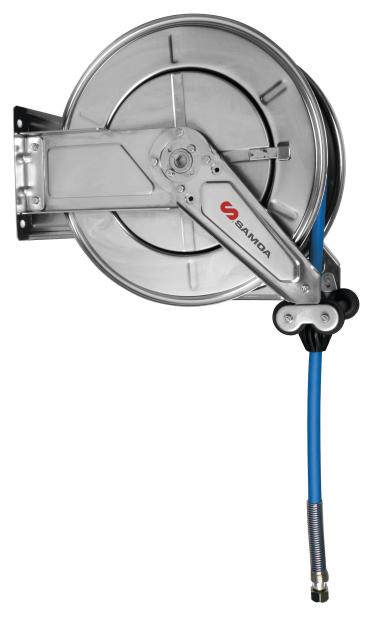 STAINLESS STEEL HOSE REEL, RM-12SS SERIES, 20 M, 1/2
