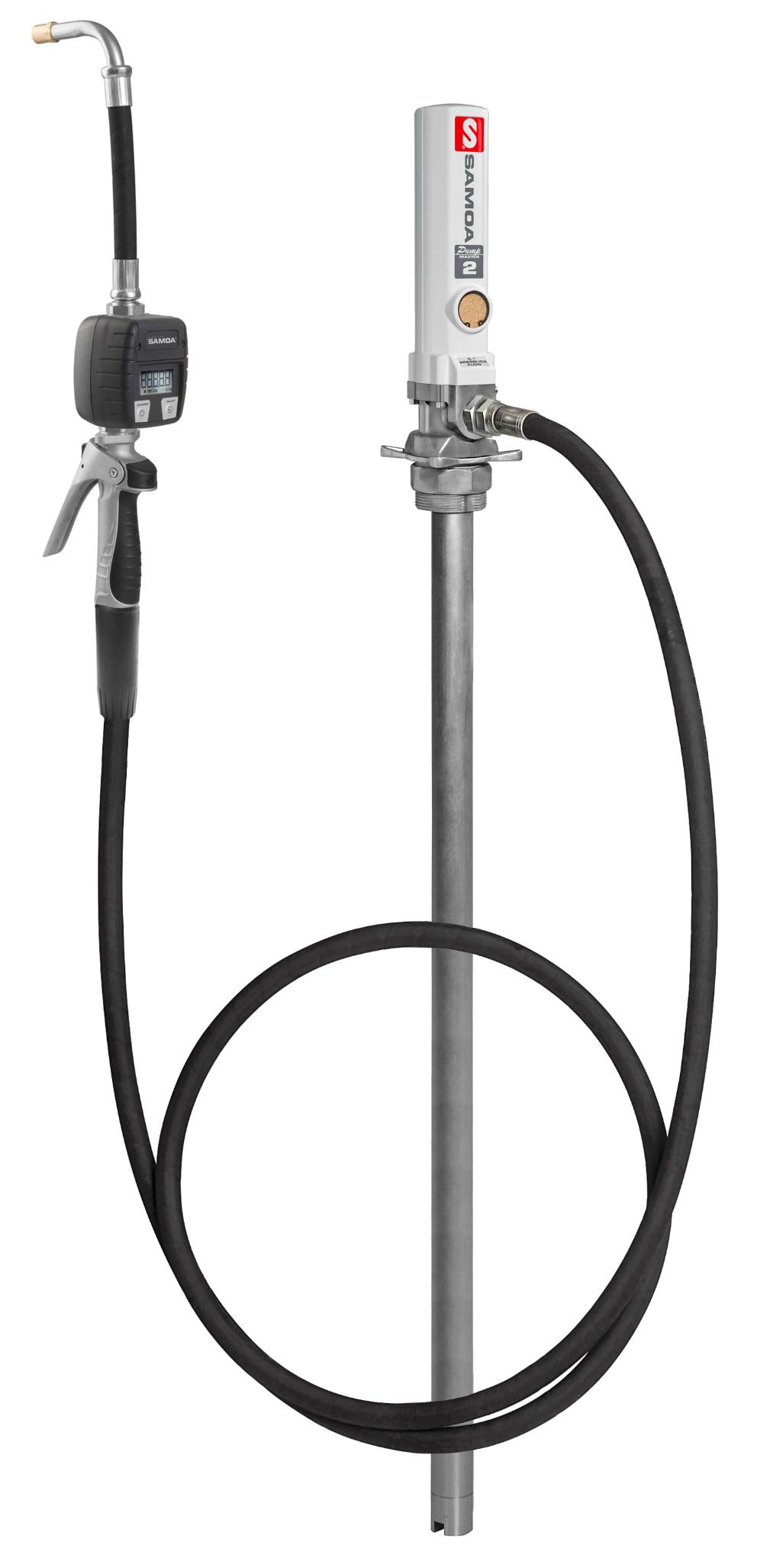 PUMPMASTER 2 - 3:1 RATIO OIL PNEUMATIC PUMP WITH METERED GUN, 205 L DRUM
TRANSFER METERED STATIONARY PACKAGE