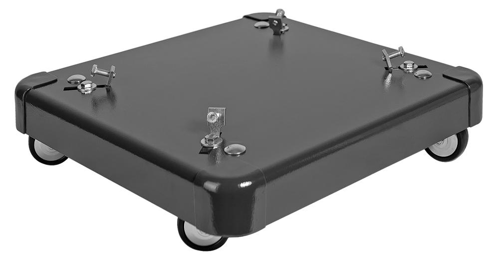 DRUM TROLLEY PLATFORM WITH FASTENERS, 50 KG DRUM