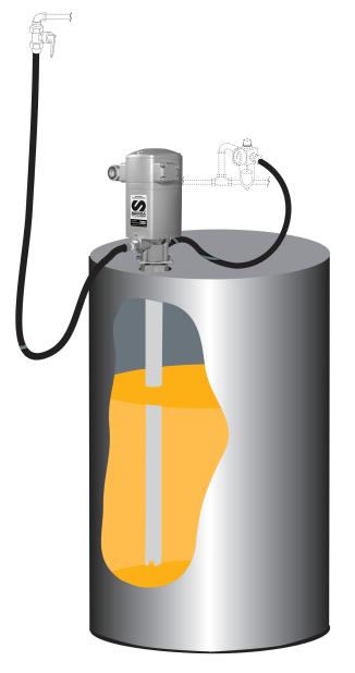 KIT DE BOMBA NEUMÁTICA PUMPMASTER 35 - 5:1 PARA ACEITE, BIDÓN 205 L