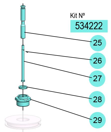 PM35-20:1 AIR MOTOR ROD KIT