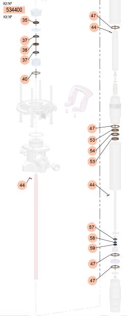 PM45-40:1 / PM60-80:1 LOWER SEAL KIT