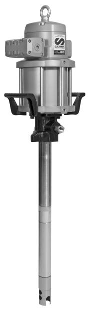PNEUMATIC PISTON GREASE PUMP, PUMPMASTER 60, PM60 - 80:1, 50 KG (120 LB) DRUMS, NPT