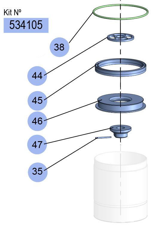 PM60-3:1 LOWER VALVE KIT