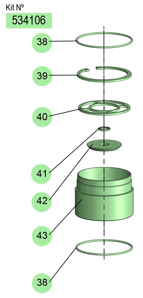PM60-3:1 UPPER VALVE KIT