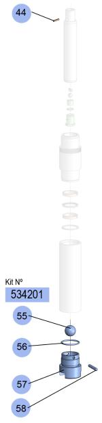 PM45-25:1 LOWER VALVE KIT