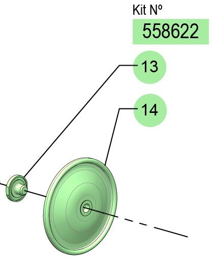 558622, KIT DC20 MEMBRANA (HYTEL)
