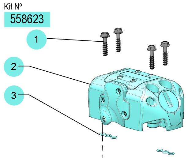 558623, KIT DISTRIBUIDOR DE AIRE DC-20