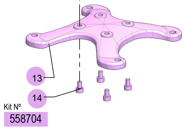 558704, KIT SOPORTE PLÁSTICO DF-50