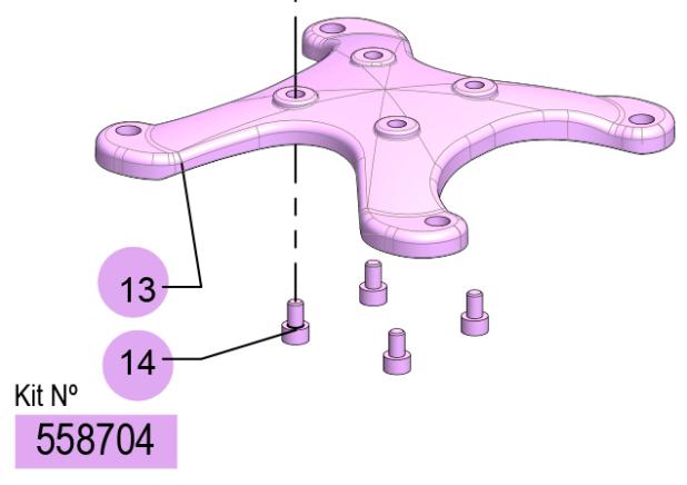 558704, KIT SOPORTE PLÁSTICO DF-50