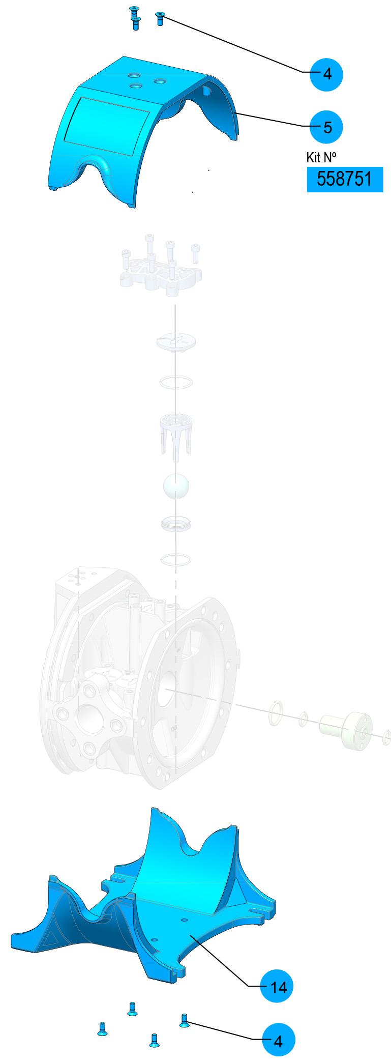 DF-100 FAIRING KIT, 558751 CODE