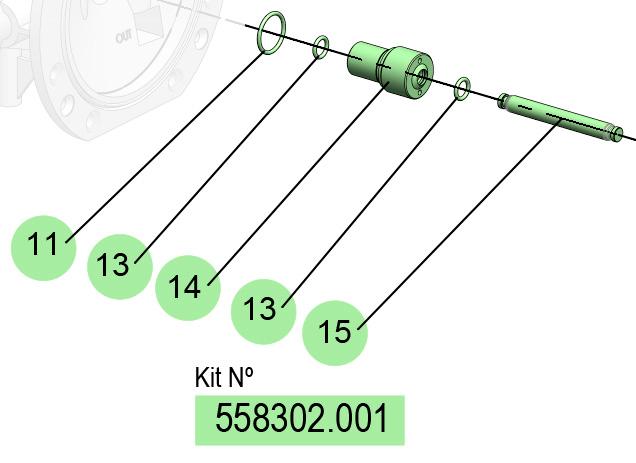 01] CENTRAL ROD KIT, 558302.001 CODE