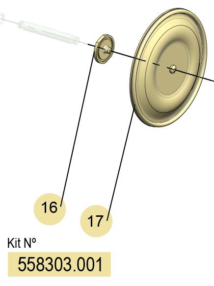 01] (HYTEL) DF-50 FLEXIBLE DIAPHRAGMS KIT, 558303.001 CODE