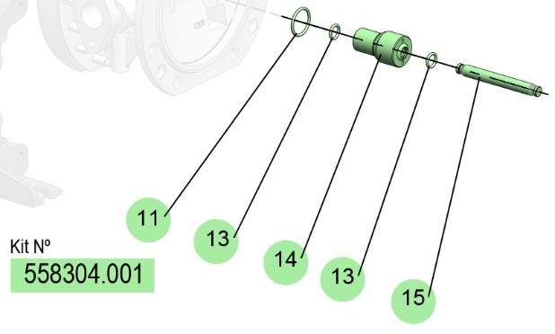 01] DF-50 CENTRAL ROD KIT (C/J/E) (PTFE C./NBR/INO, 558304.001 CODE