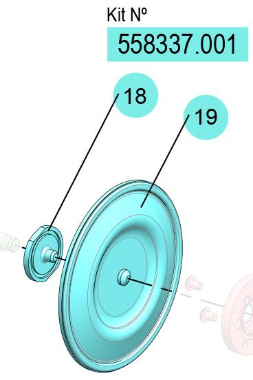 558337.001, KIT MEMBRANAS DF-30 (HYTREL) FLEXIBLES