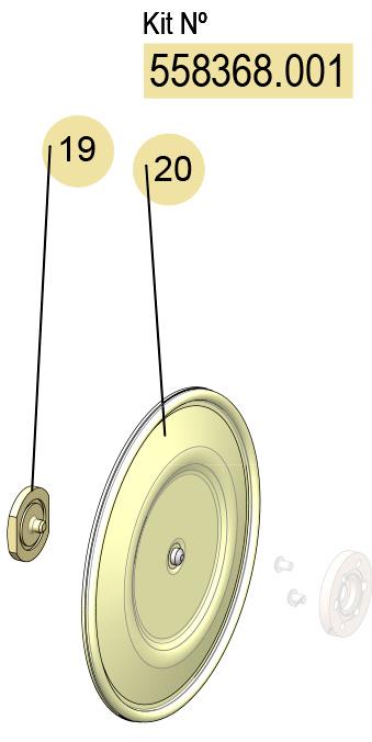01] (HYTEL) DF-100 FLEXIBLE DIAPHRAGMS KIT , 558368.001 CODE