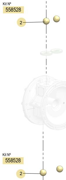 (ACETAL) DP-200 BALLS KIT, 558528 CODE