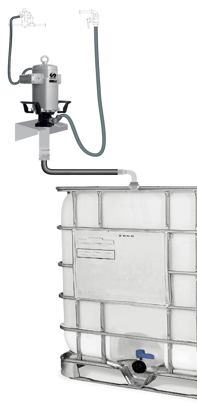 PUMPMASTER 45 - 10:1 RATIO OIL PNEUMATIC PUMP, 205 L DRUM OR IBC, WALL
MOUNTED KIT