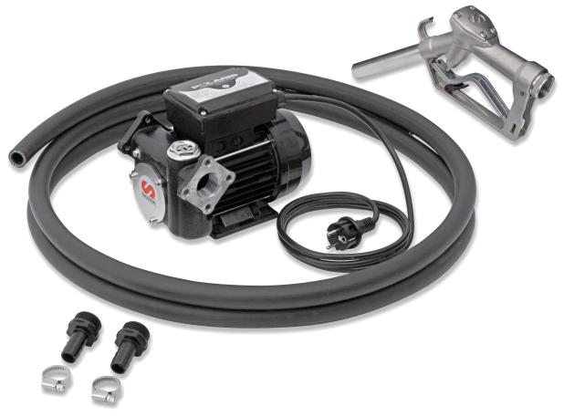 230 V AC POLARIS SERIES ELECTRIC PUMP STATIONARY PACKAGE FOR DIESEL WITH
NOZZLE, 70 L/MIN