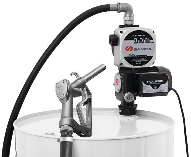 230 V AC POLARIS SERIES ELECTRIC PUMP STATIONARY PACKAGE FOR DIESEL WITH
NOZZLE AND METER, 50 L/MIN