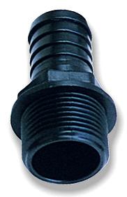 POLYPROPYLENE HYDRAULIC ADAPTER, HOSE BARB Ø 25 MM, 1