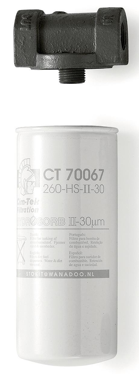 FILTRO HIDROABSORVENTE PARA FLUIDO DIESEL, 110 L/MIN, 1
