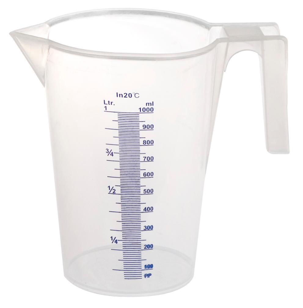 PRECISION GRADUATED PLASTIC MEASURING CUP, 1 L