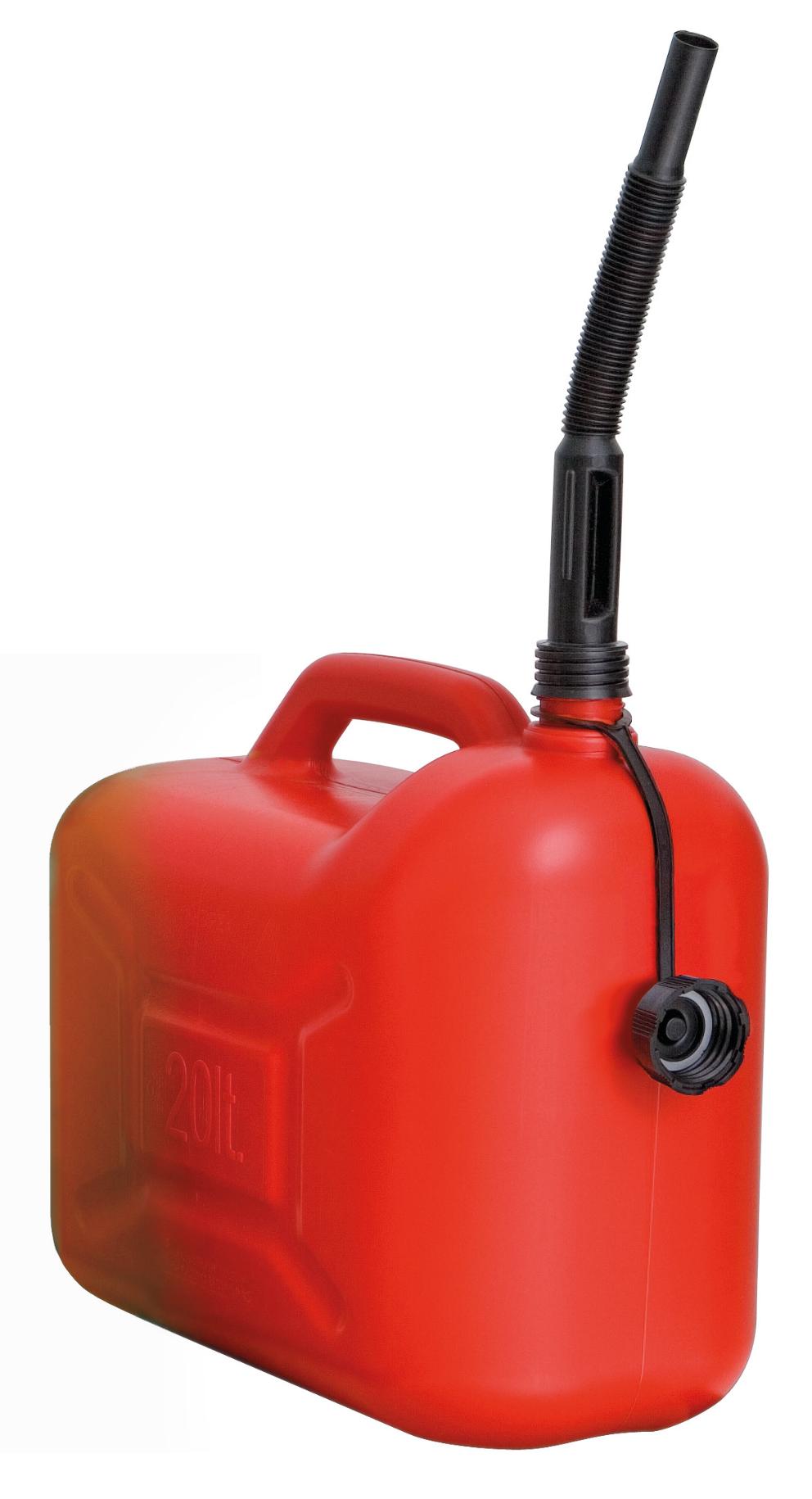 POLYETHYLENE FUEL CAN, U.N. APPROVED (RED), 20 L