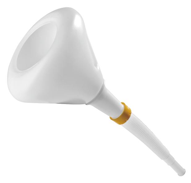 EMBUDO INDUSTRIAL CON FILTRO Y BOQUILLA FLEXIBLE, 2 L