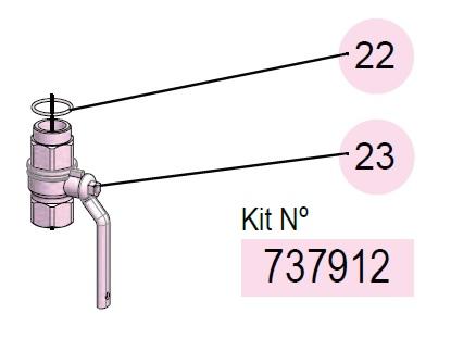 DRAINER 70 BALL VALVE KIT