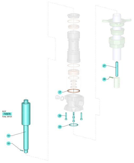PM2-3:1/L FLUID PLUNGER KIT