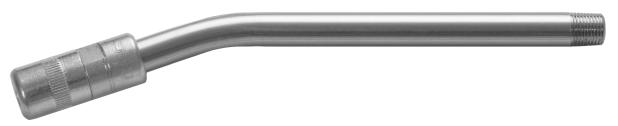 ACOPLAMIENTO RÍGIDO PARA GRASA, EXTENSIÓN CURVADA 45° CON BOQUILLA DE 4
GRAPAS, 1/8” NPT (MM)