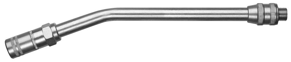 GREASE POSITIONABLE 45° ANGLED RIGID STEM - 1/8” NPT (MM) WITH FOUR-JAW
CONNECTOR WITH CHECK VALVE