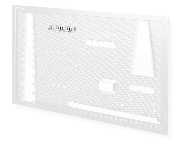 TOOL PANEL HOLDER, 10 PLIERS, SCREWDRIVERS AND FILES