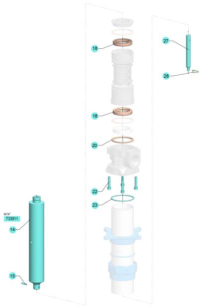 PM2-1:1/NICKEL FLUID PLUNGER KIT