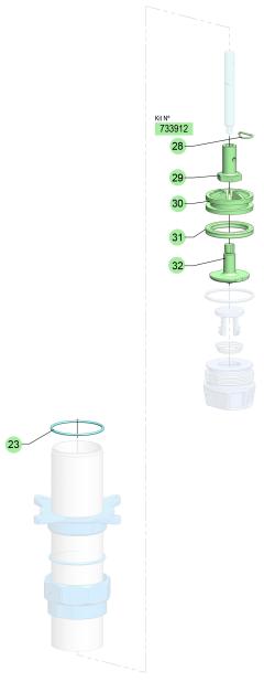 PM2-1:1/NICKEL PUMP PISTON KIT