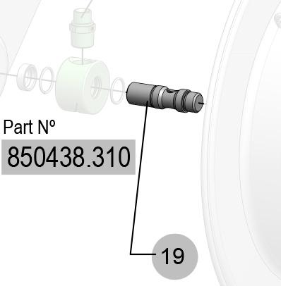 10] RM-34 SHAFT (505524 UP TO S/N 348833001), 850438.310 CODE