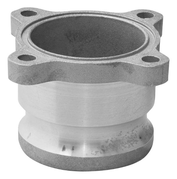 ADAPTADOR CAM-LOCK PARA FIJACIÓN DE BOMBAS A TANQUES DE GRASA, CON
BRIDA, MACHO