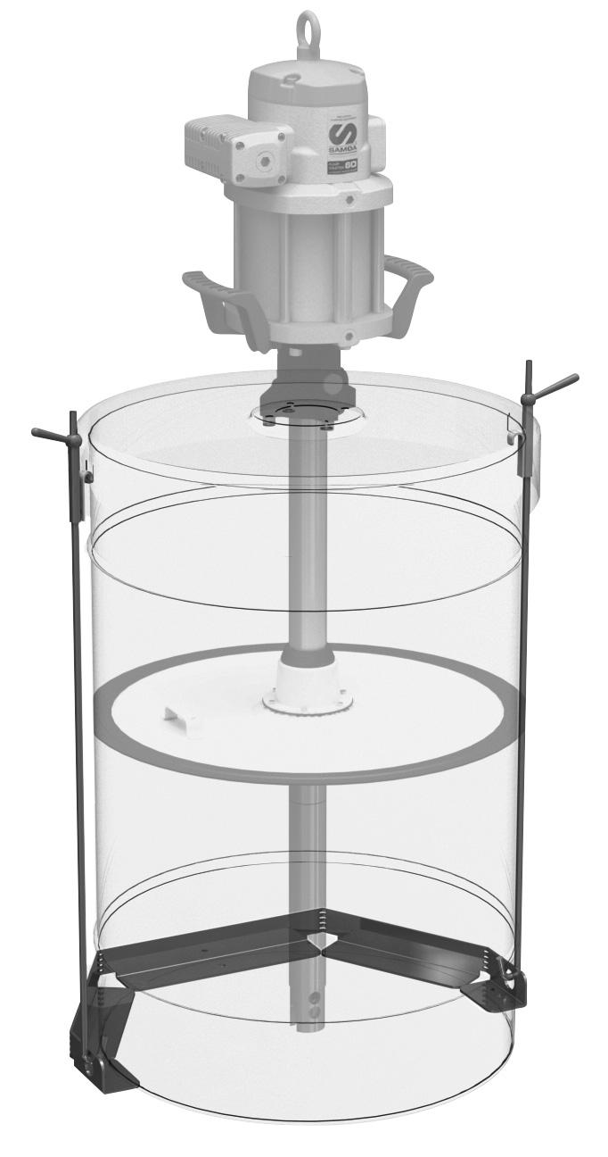 HOLD DOWN KIT WITH COVER, 50 KG DRUMS, GREASE