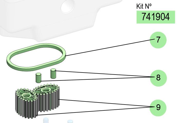 KIT ENGRANAJES EGM700-18