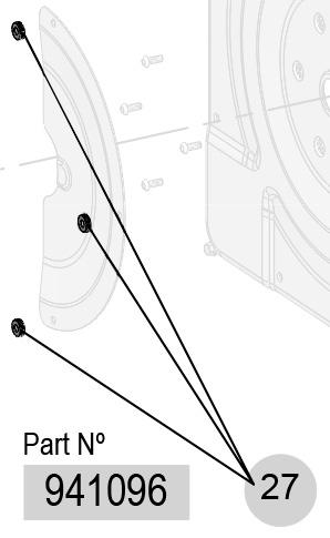 RM-12CLX SERVICE COVER NUTS, 941096 CODE